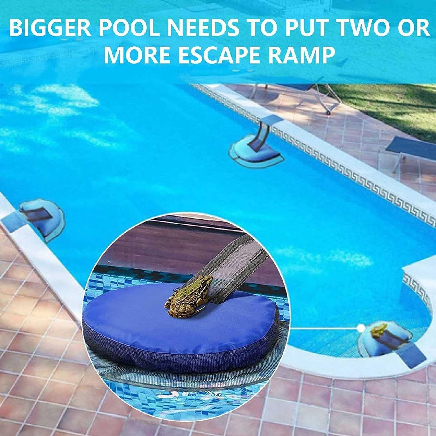 Exit aid Pool Animals, Animal -Saving Escape ramp for Pool Floating ramping view 4