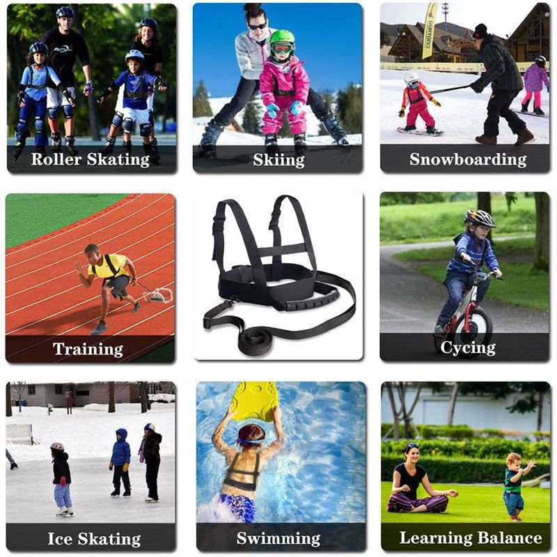 Ski training safety belt Snowboard Harness Ski Training Belt Toddler Balance view 4