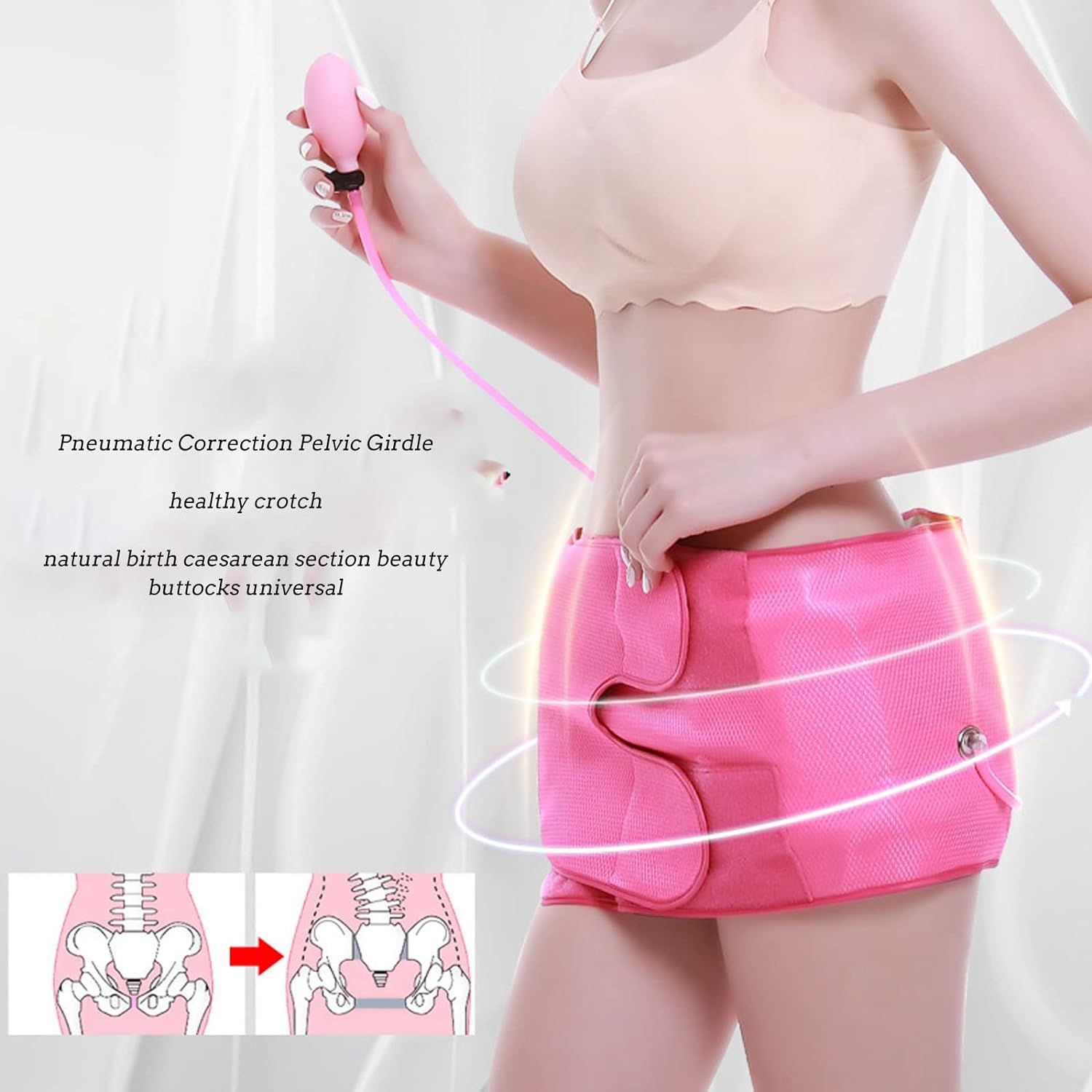 Postpartum Support Recovery Belt Adjustable Postpartum Belly Wrap Manual view 4