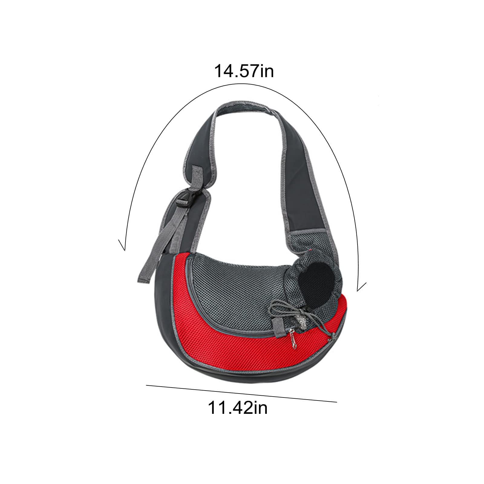 Pet Dog Sling Carrier Breathable Mesh Travel Safe Sling Bag Carrier for Dogs view 2