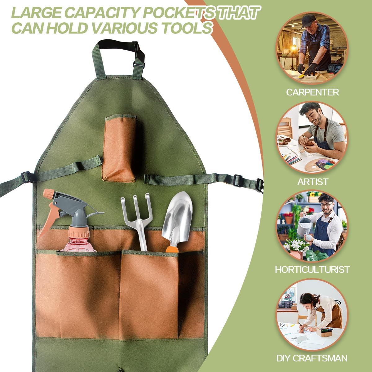 big and tall apron is made of wear-resistant canvas view 3