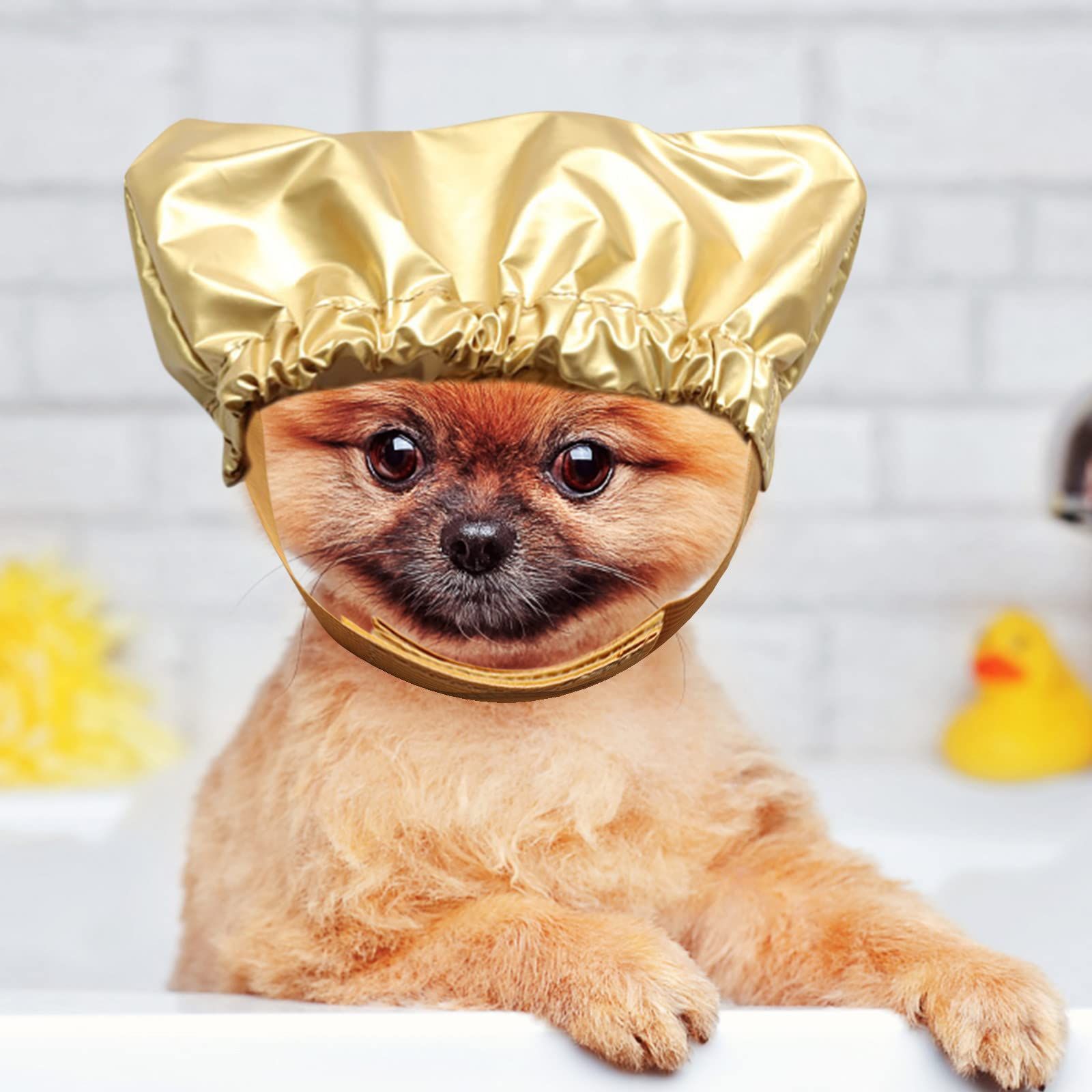 Large Dog Hats Dog Shower Fixed Taking Dogs Shower Bath S Cap for Pets Pet view 2
