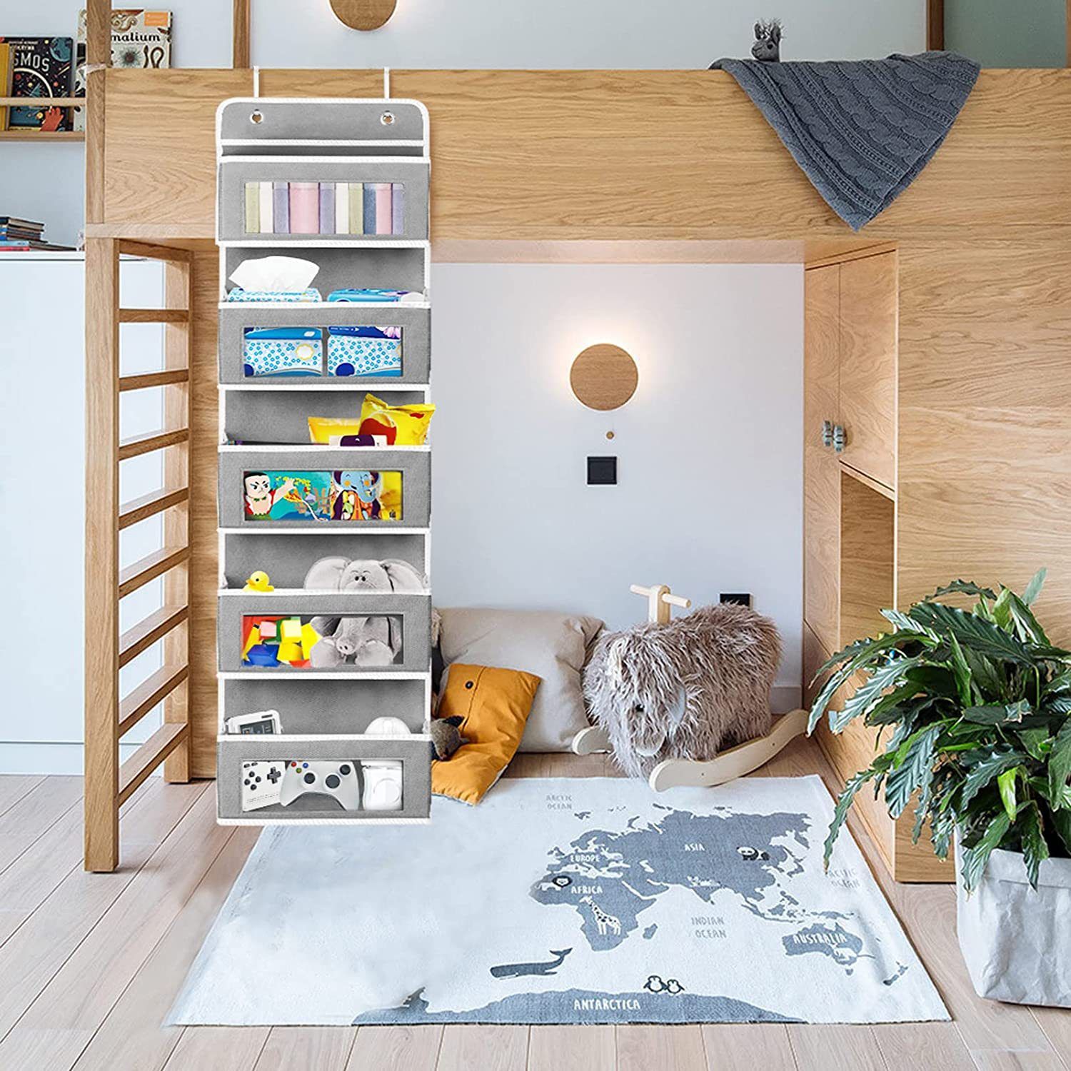 The Door Organizer 5 Shelf Hanging Closet Organizers and Storage Organizer for view 4