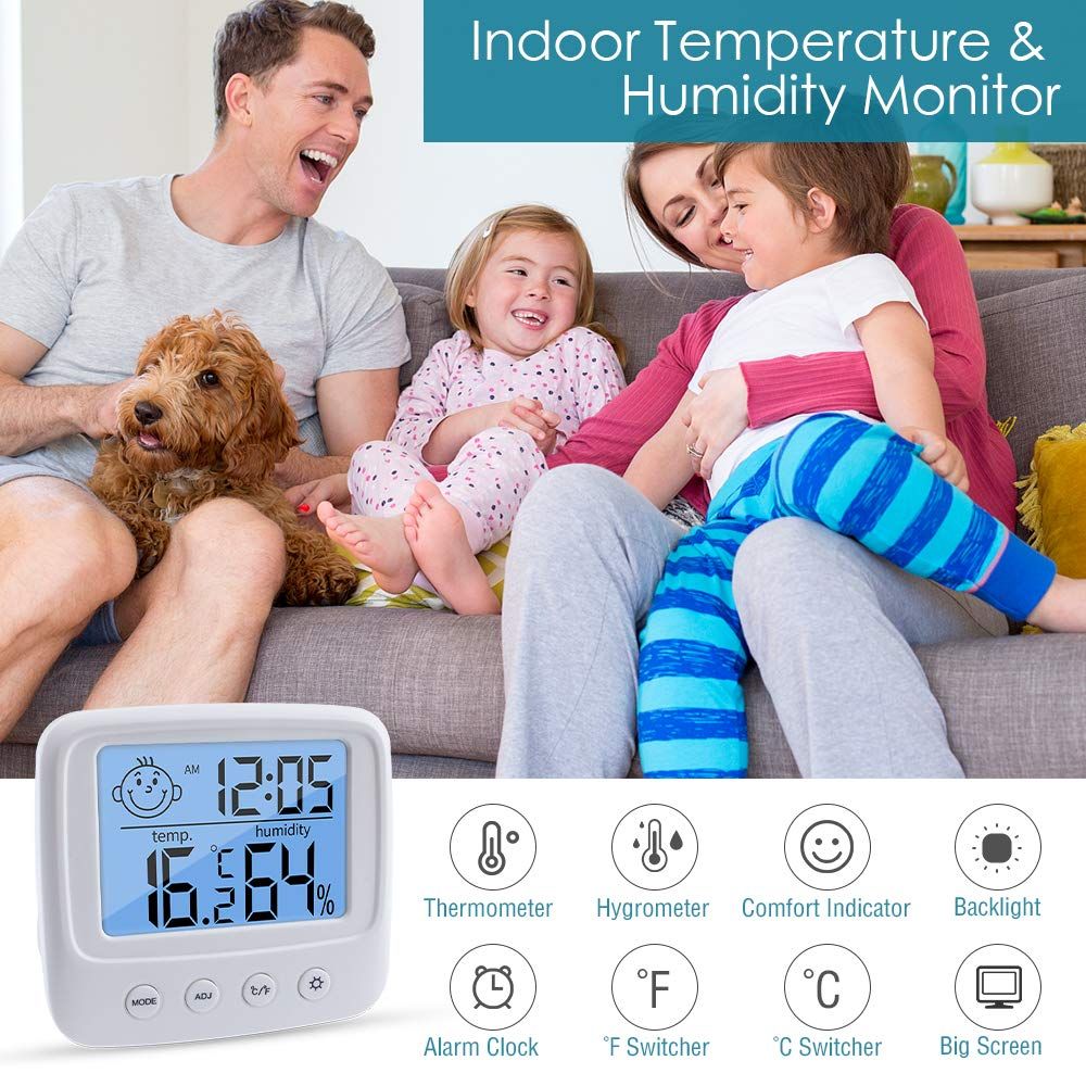 Indoor Thermometers Hygrometer Digital Room Thermometer and Humidity Gauge view 2