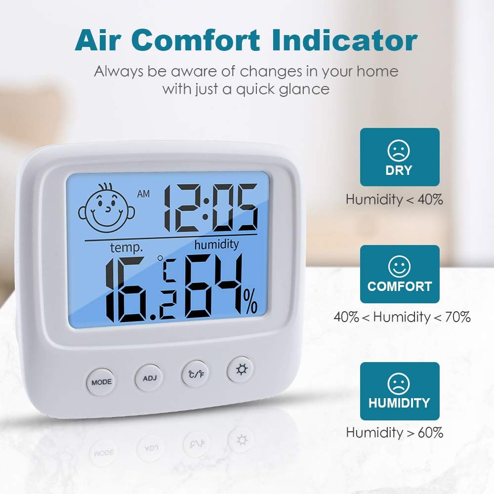 Indoor Thermometers Hygrometer Digital Room Thermometer and Humidity Gauge view 4