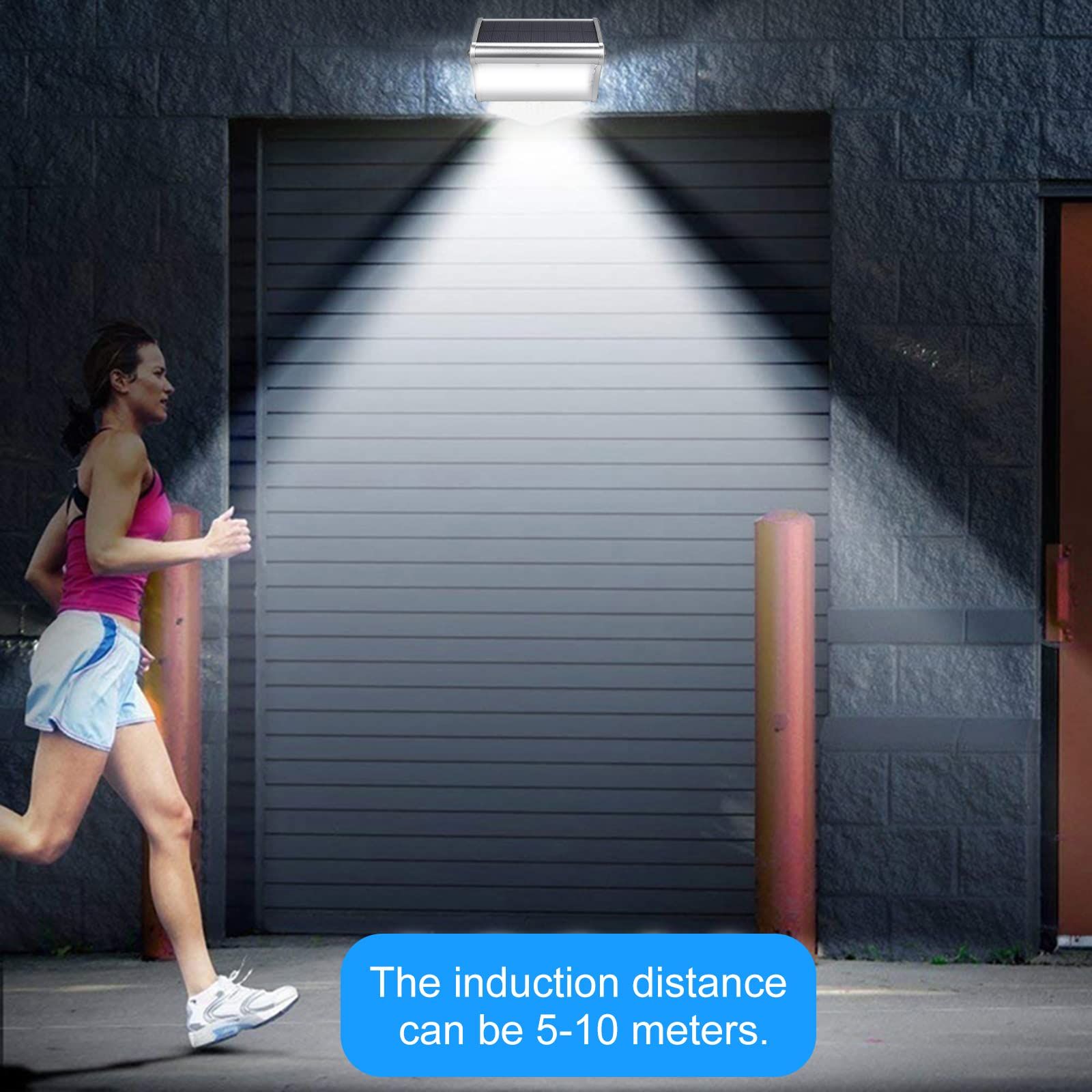 Solar Wall Lamp,Solar Wall Lamp Radar Motion Sensor Lights Outdoor Waterproof view 4