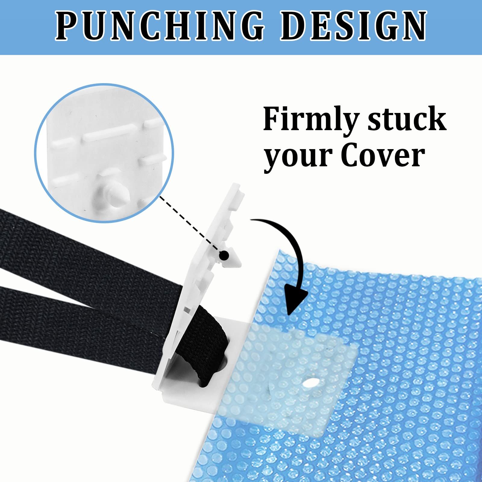Pool Cover Straps, Solar Cover Reel Strap kit for In-Ground Swimming Pools view 3