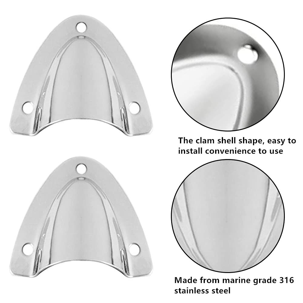 4 Pieces Stainless Steel Marine Vent Cover Air Outlet Protective Cap for Boat