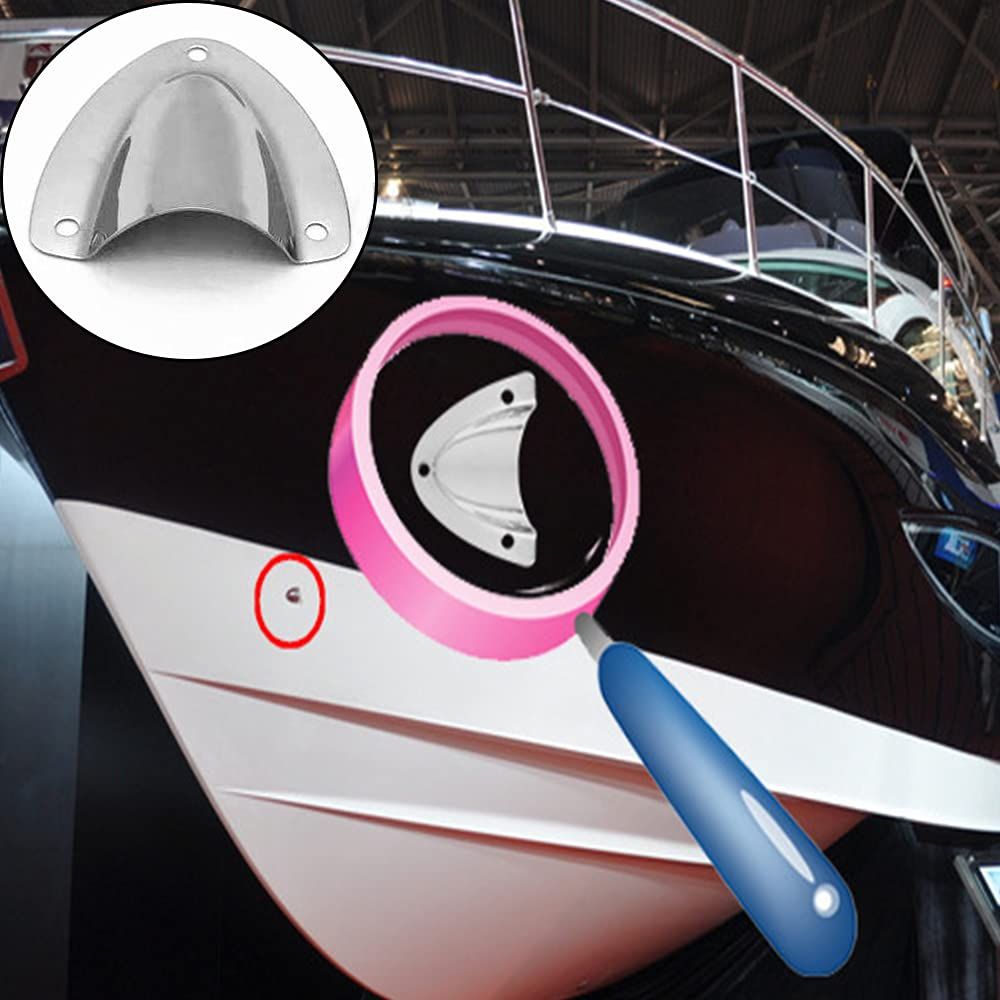 4 Pieces Stainless Steel Marine Vent Cover Air Outlet Protective Cap for Boat view 3