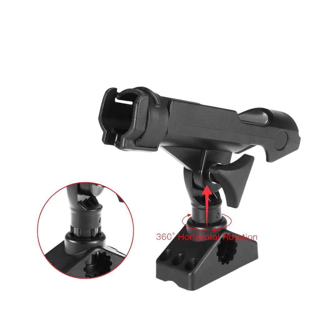 Fishing Rod Holder Boat Rods Holder Adjustable Rods Holder 360 Degree view 2