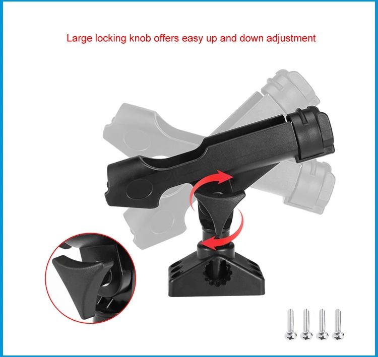 Fishing Rod Holder Boat Rods Holder Adjustable Rods Holder 360 Degree view 3
