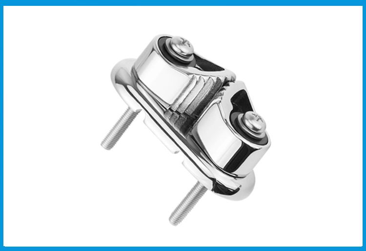 Marine Accessories Stainless Steel Cam Cleat with Wire Leading Ring Boat Cam