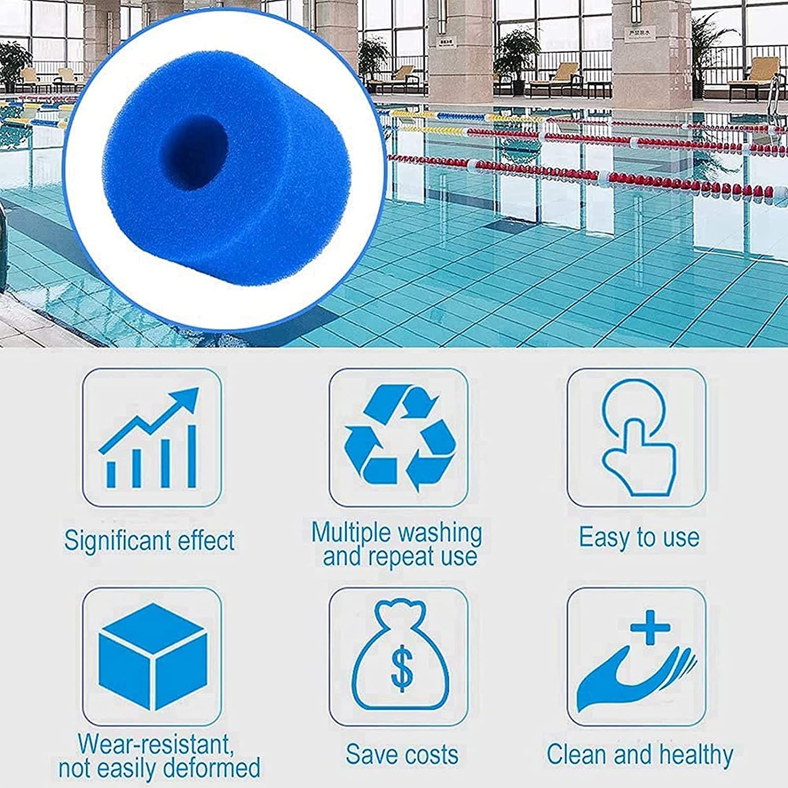 5-Pc Swimming Pool Filter view 2