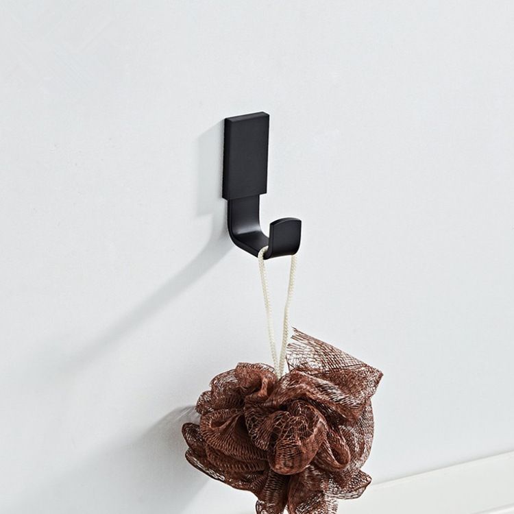 Clothes Hook Single Towel Hook for Bathroom Kitchen Garage Square Style Robe view 4