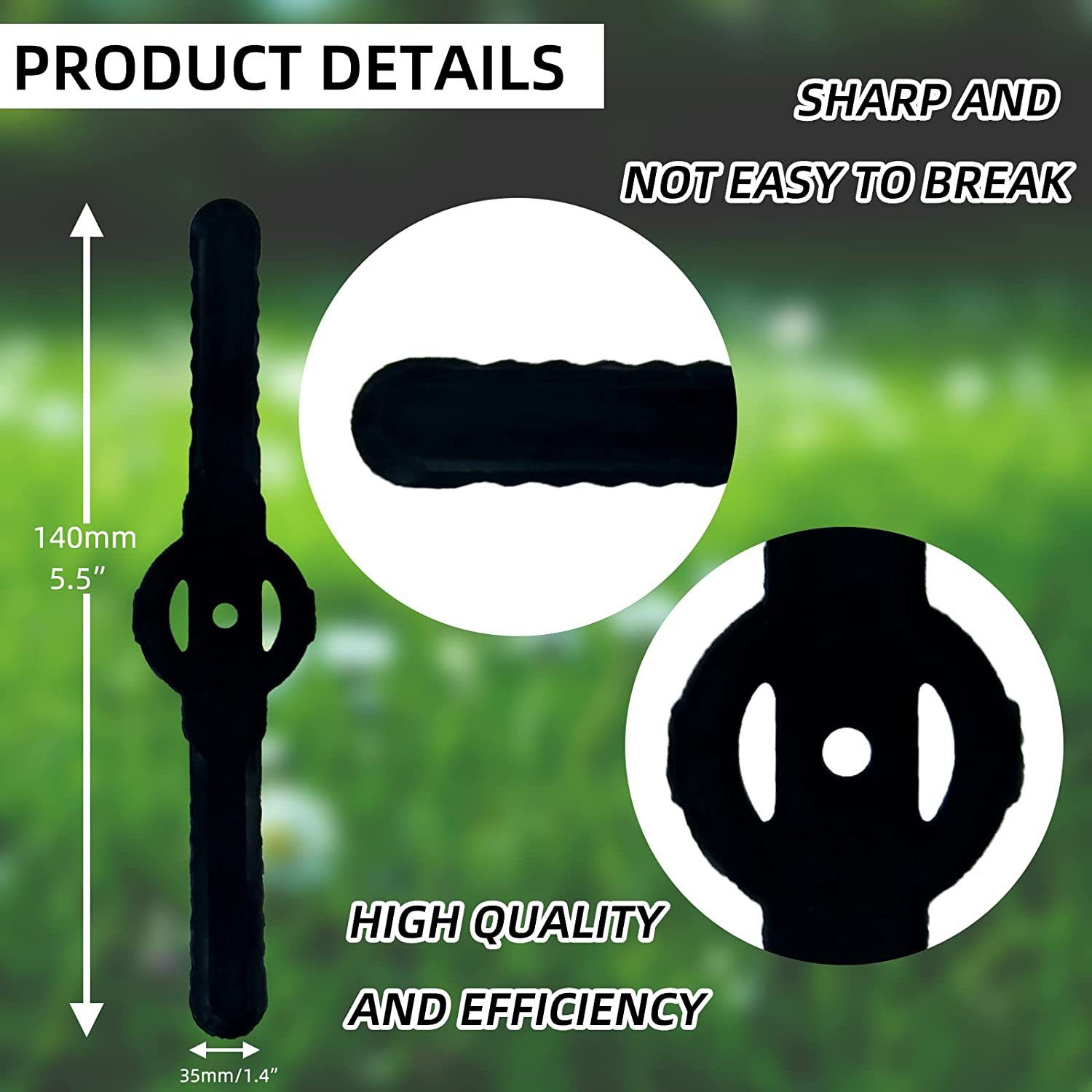 30PCS String Trimmer Head Blades Replace