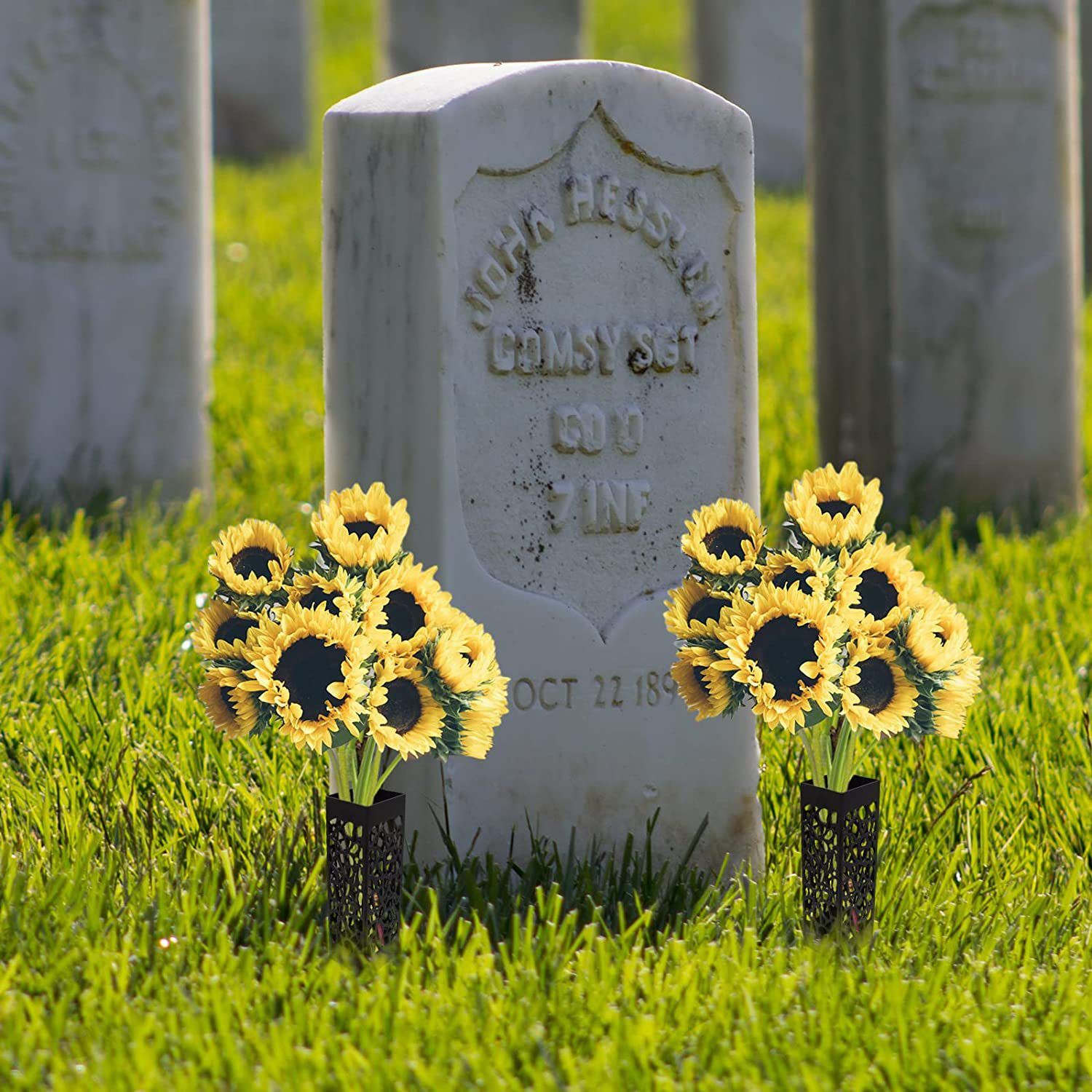 Grave Cemetery Vases with Spikes view 2