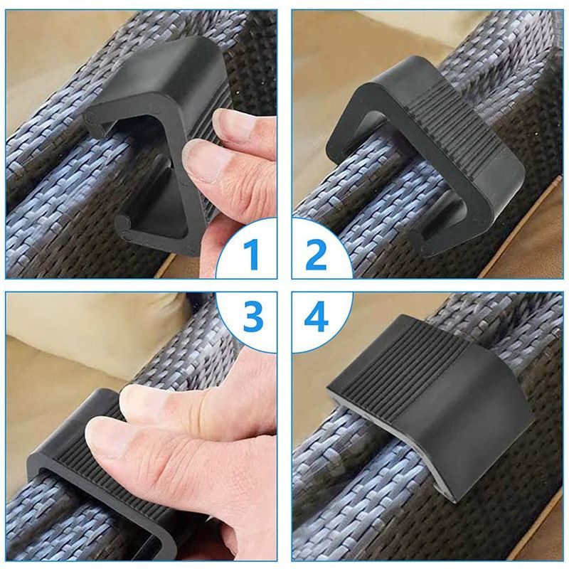 10 Pack Outdoor Patio Rattan Wicker Furniture Sofa Clip view 2