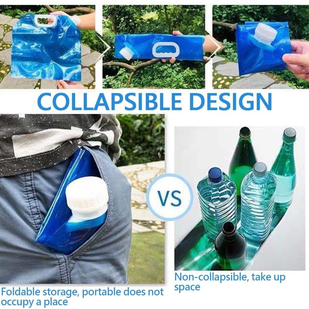 Collapsible Water Container Bag 4 Pcs 10L/(2.6 Gallon) view 3