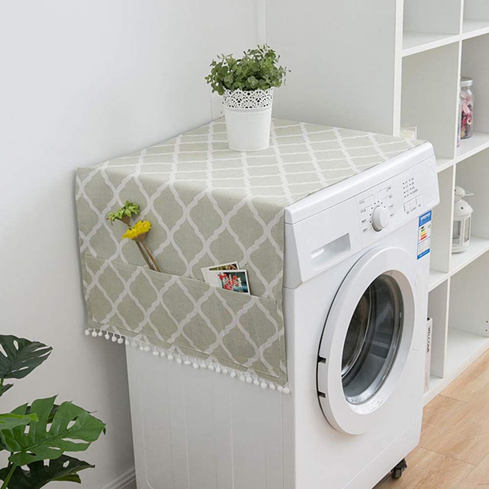 55 x 130cm /22 "x 51" Geometric Washing Machine Refrigerator Dust Cover