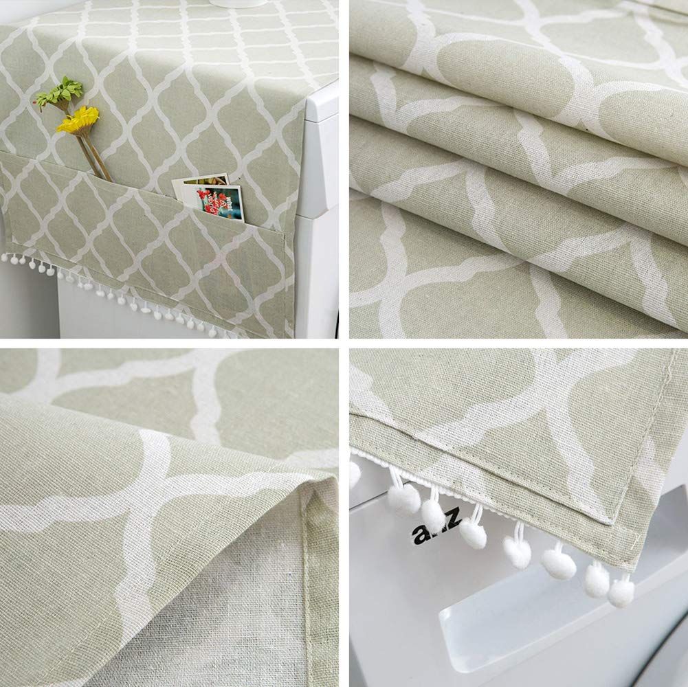 55 x 130cm /22 "x 51" Geometric Washing Machine Refrigerator Dust Cover view 2