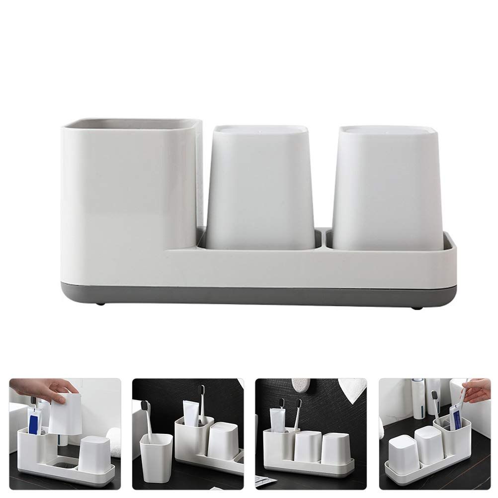 Toothbrush Holder Toothbrush Stand Holder Hanger Rack Stand Washroom Rack view 2
