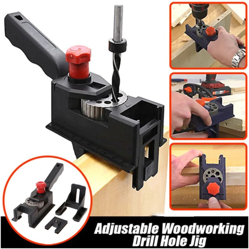 3-12mm Drilling Guide Wood Dowel Straight Hole Woodworking Carpentry view 3