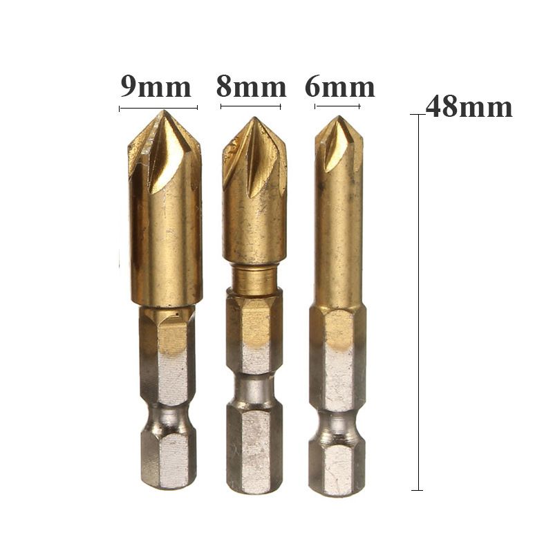 Set of 6 Pcs-Countersink Drill Bit view 3