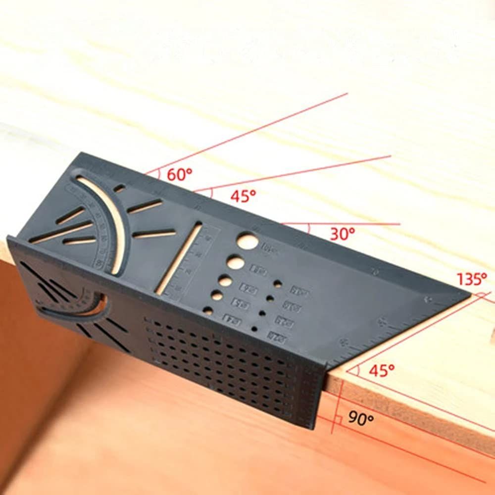 Precision Woodworking Tools Woodworking Scribe Mark Line Gauge T-Type Ruler 3D view 3