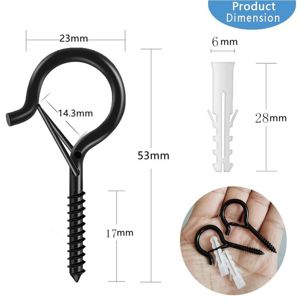 Screw Hooks for Hanging Outdoor String Lights view 2