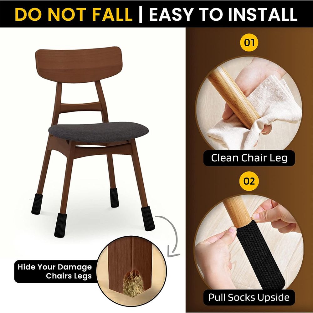 24PCS Chair Leg Protectors view 2