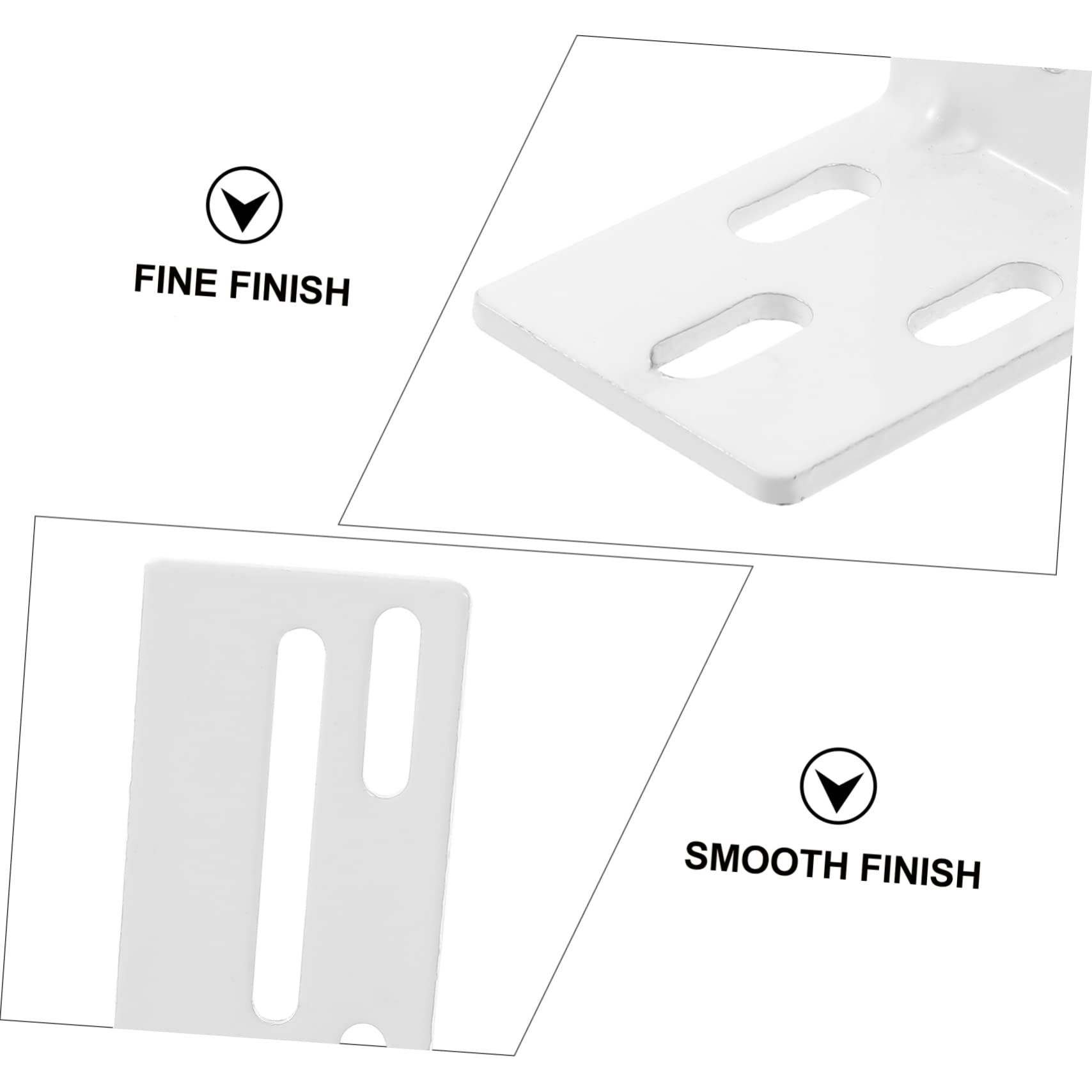 6 PCS Curtain Track Bracket Closet Rod Rail Support Shelf Brackets for Curtain view 3