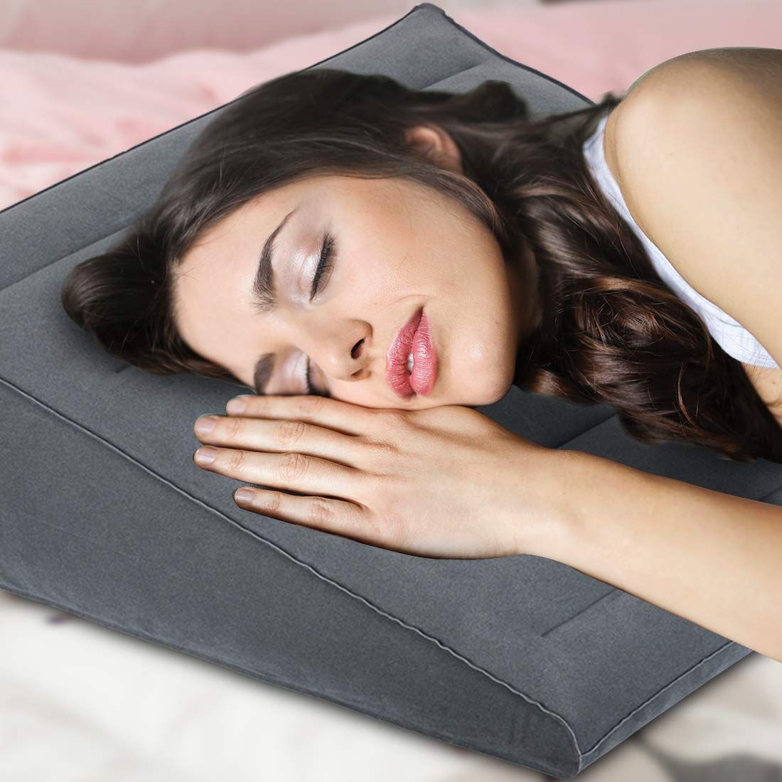 Inflatable Wedge Pillow - Fast Inflating/Deflation Through The Valve view 2