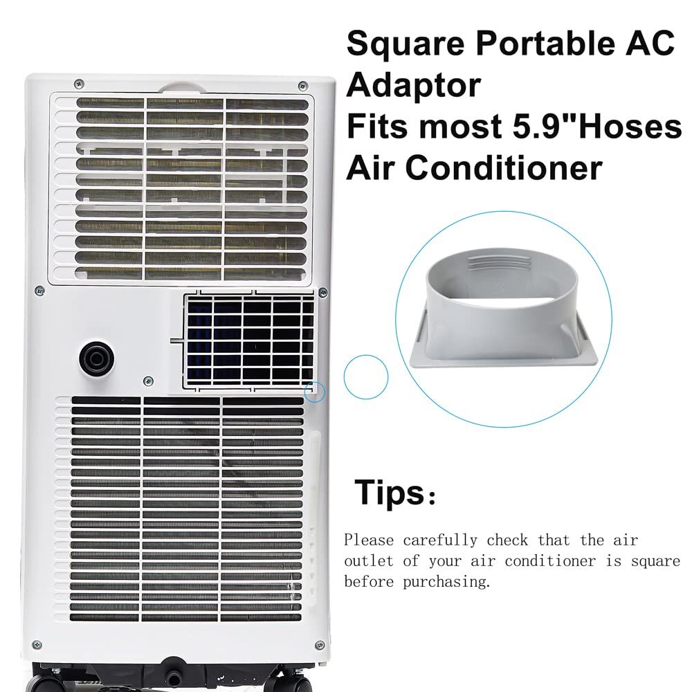 Portable Air Conditioner Exhaust Hose Coupler Window Adapter A/C Connector view 3