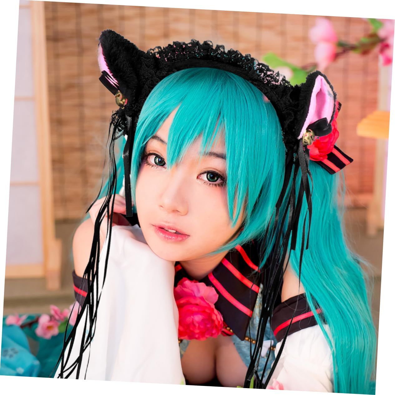 1 pcsCat Headband Light Up Lace Cat Headband Ear Cosplay Costume for Party view 3
