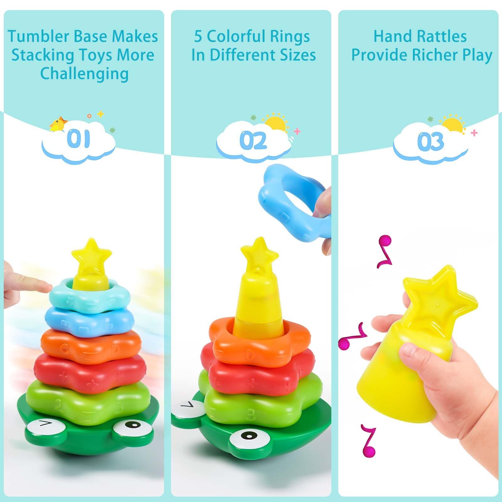 Toy for Toddler,Toddler Toys,Toys for Boys Girls,Stacking Ring Toys for view 3