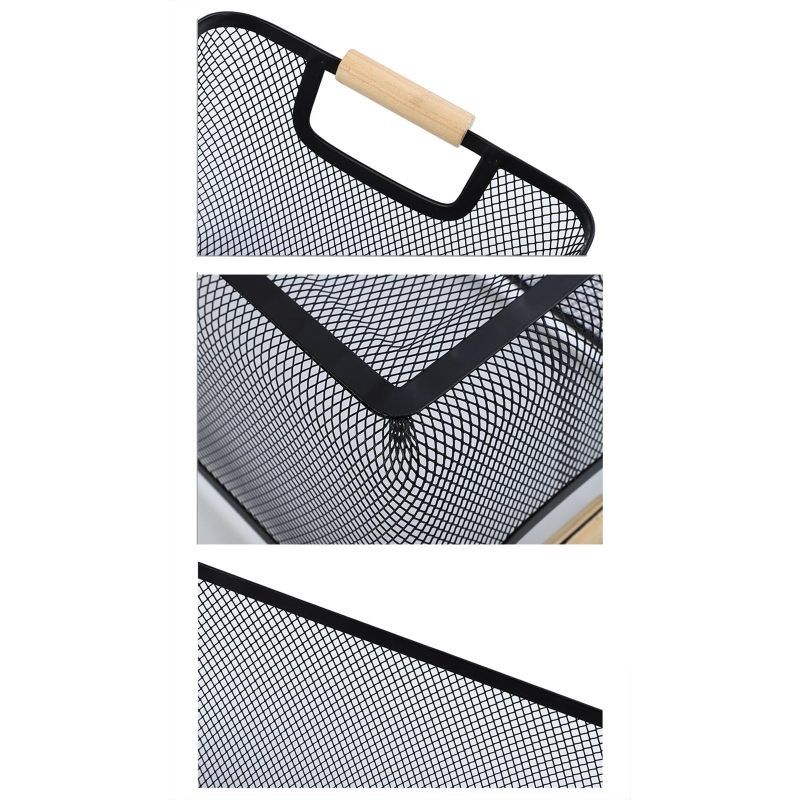2 Pack Metal Mesh Steel Basket view 3