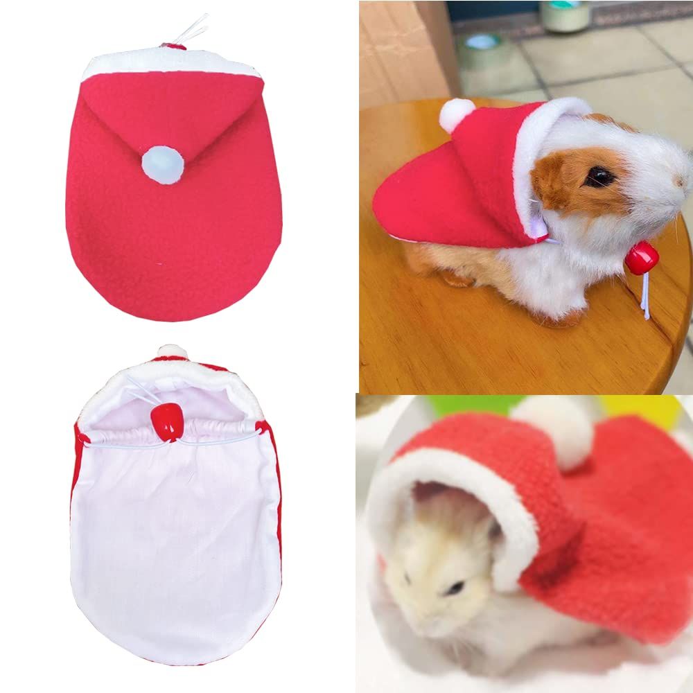 Small Animals Christmas Costume for Rabbit Kitten Elk Cape with Deer Antler view 4