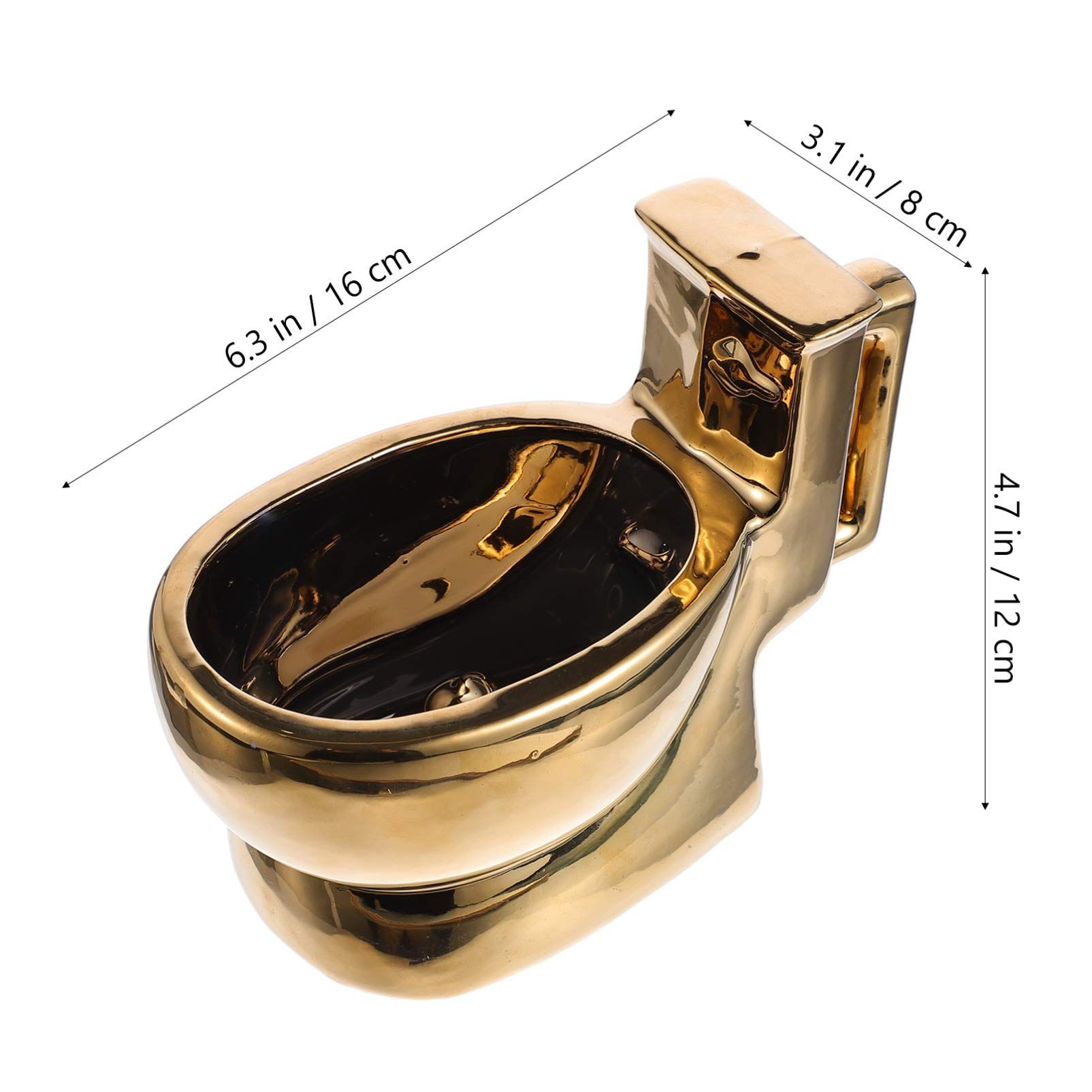 Funny Coffee Mug Toilet Cup with Hidden Poop Inside view 4
