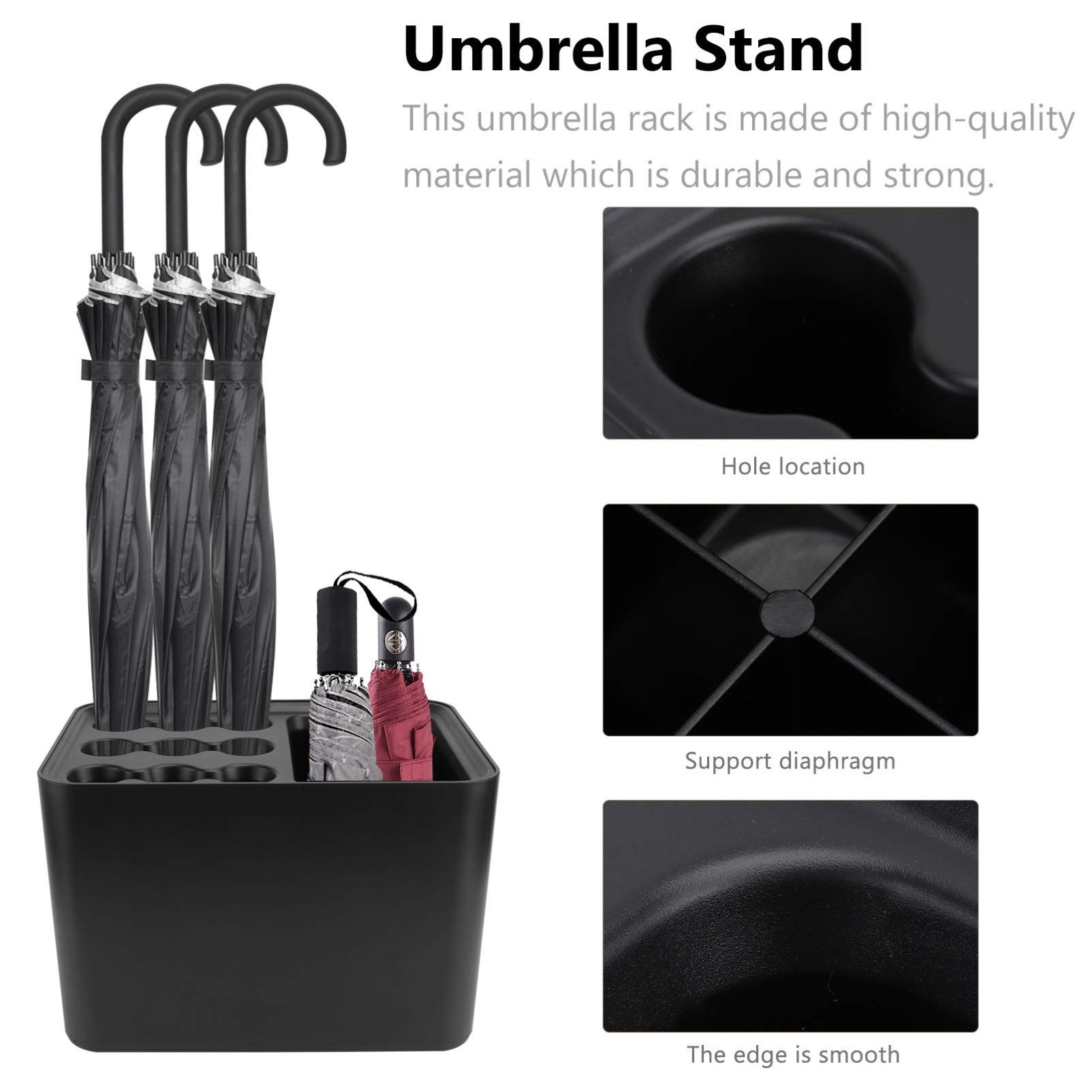 Indoor Umbrella Holder Organizer Cane Walking Stick Holder Entryway Umbrella view 3