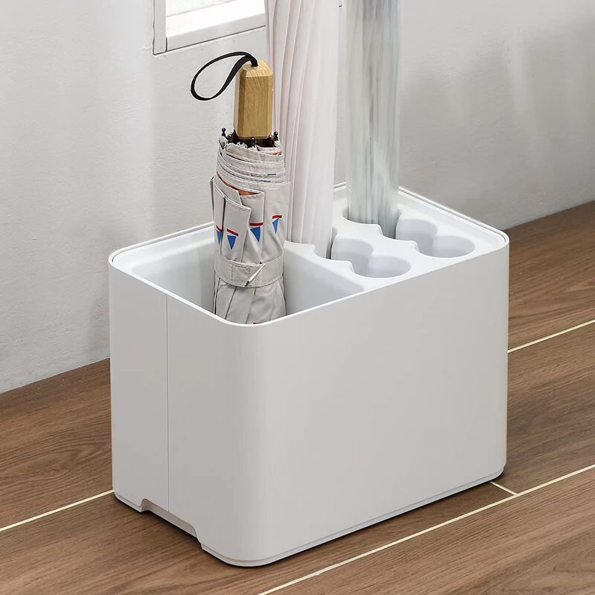 10 Hole Umbrella Rack Stand Holder with Drip Tray Space Saver Organizer Fits view 4