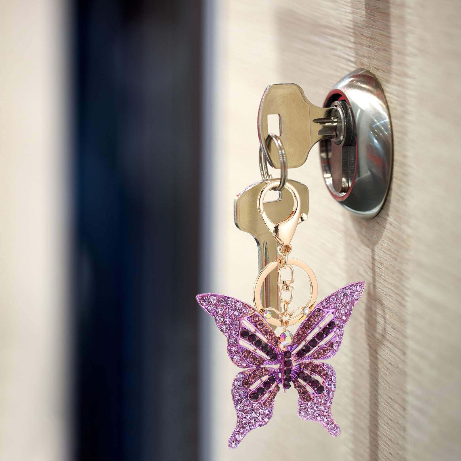 Butterfly Key Chains Butterfly Key Chain Pendants Alloy Key Chain Pendant view 2