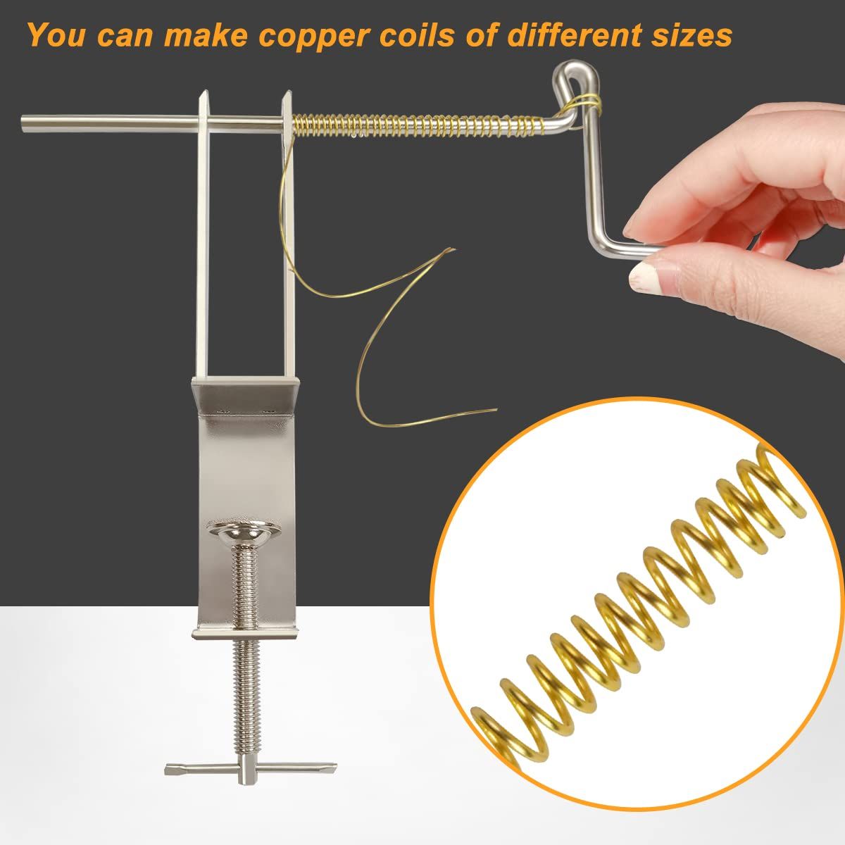 hobbyworker The Jewelry Making Kit with Wire Wrapping Coiling Deluxe Winder view 2
