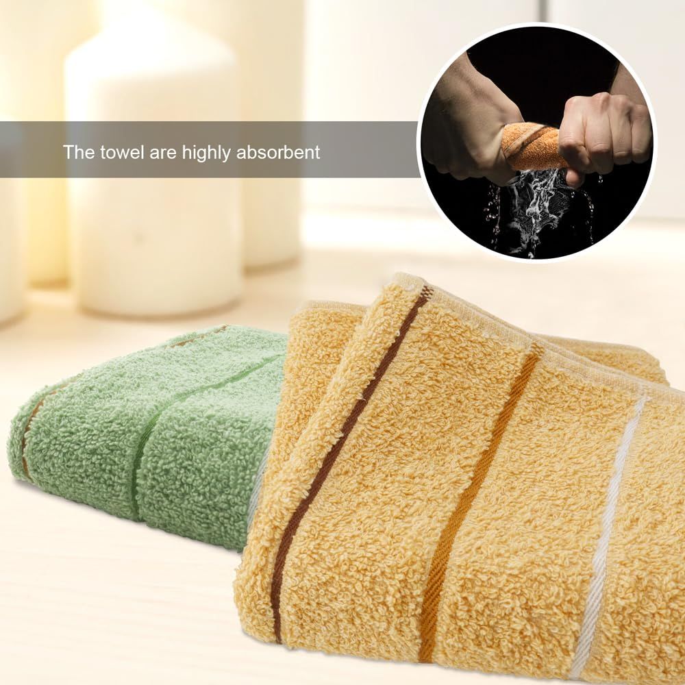 2 Pieces Towels Cotton Washcloths Towel