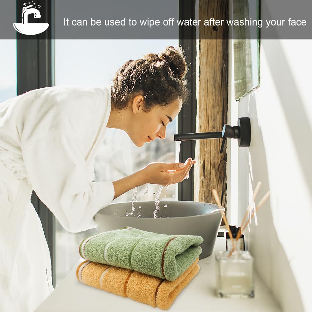 2 Pieces Towels Cotton Washcloths Towel view 2