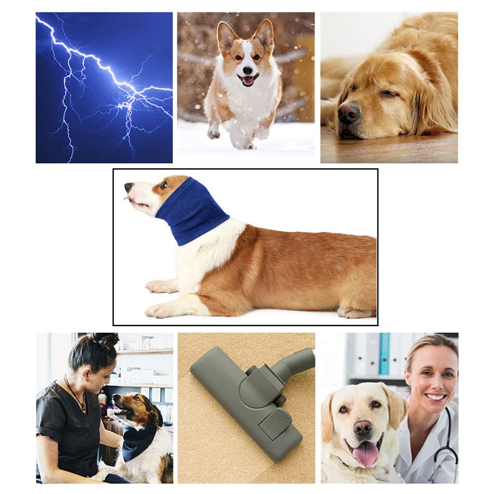 Pet Hoodie, Dog Dog Neck and Ears Warmer Pet Dog Comforting Headgear view 3