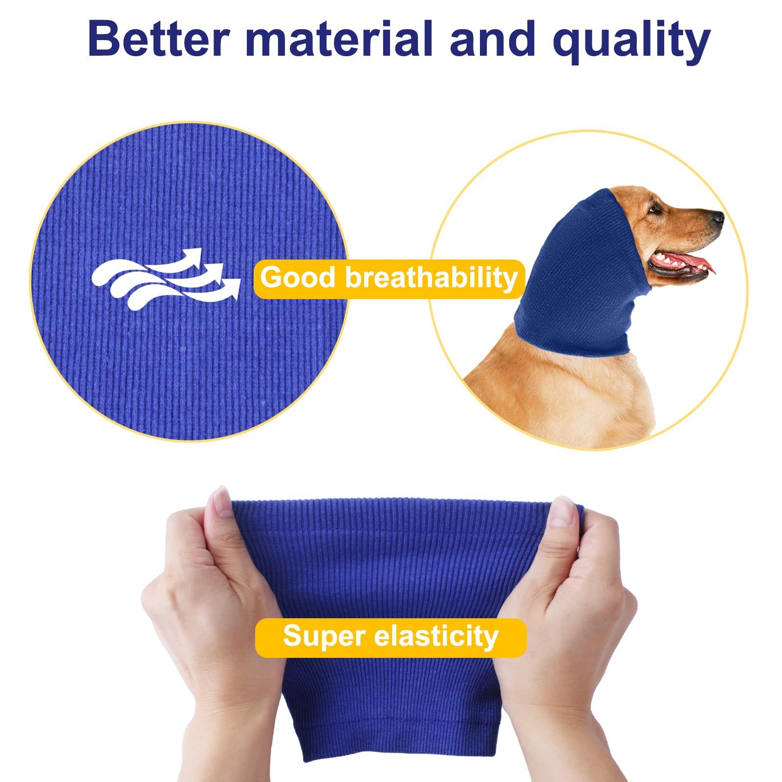 Pet Hoodie, Dog Dog Neck and Ears Warmer Pet Dog Comforting Headgear view 4