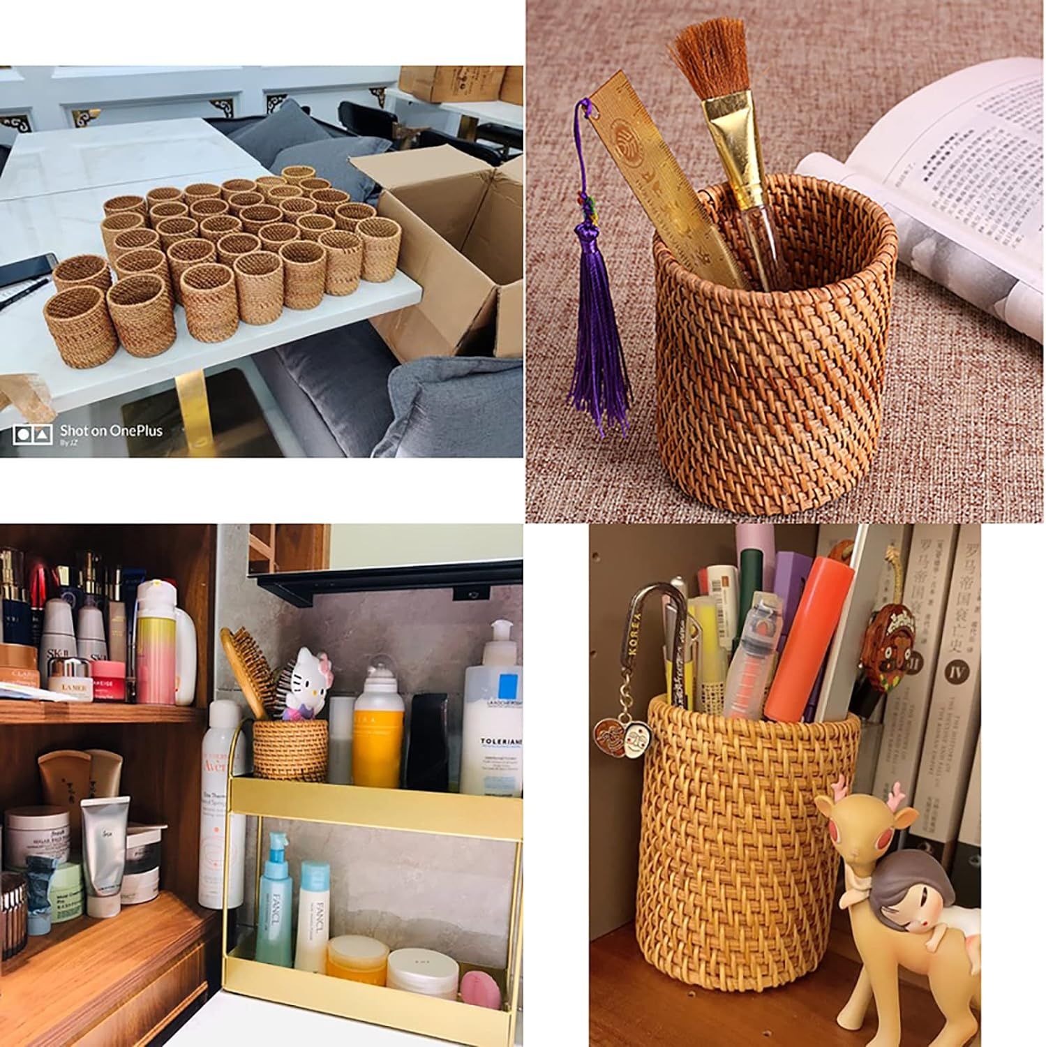 2 Pack Rattan Pencil Holder view 3