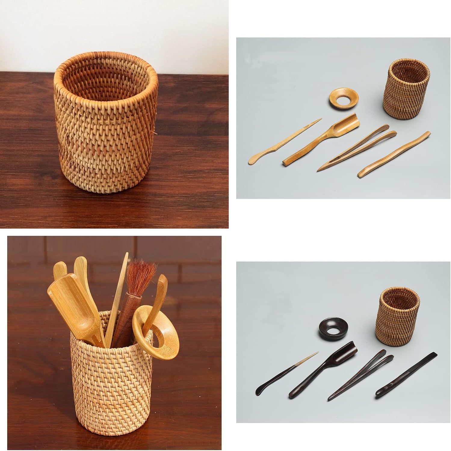 2 Pack Rattan Pencil Holder view 4
