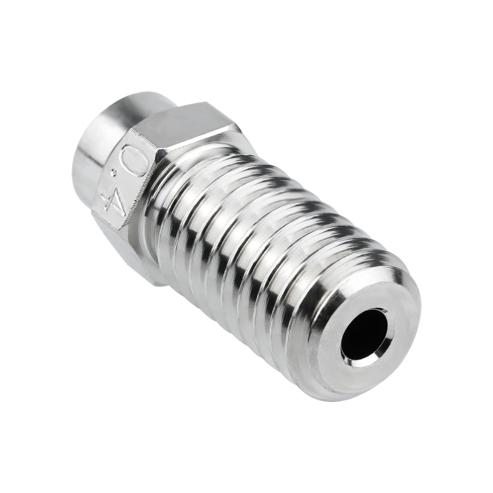 Upgrade Bimetal Nozzle 0.4mm High Flow High Temperature Plated Copper Hardened