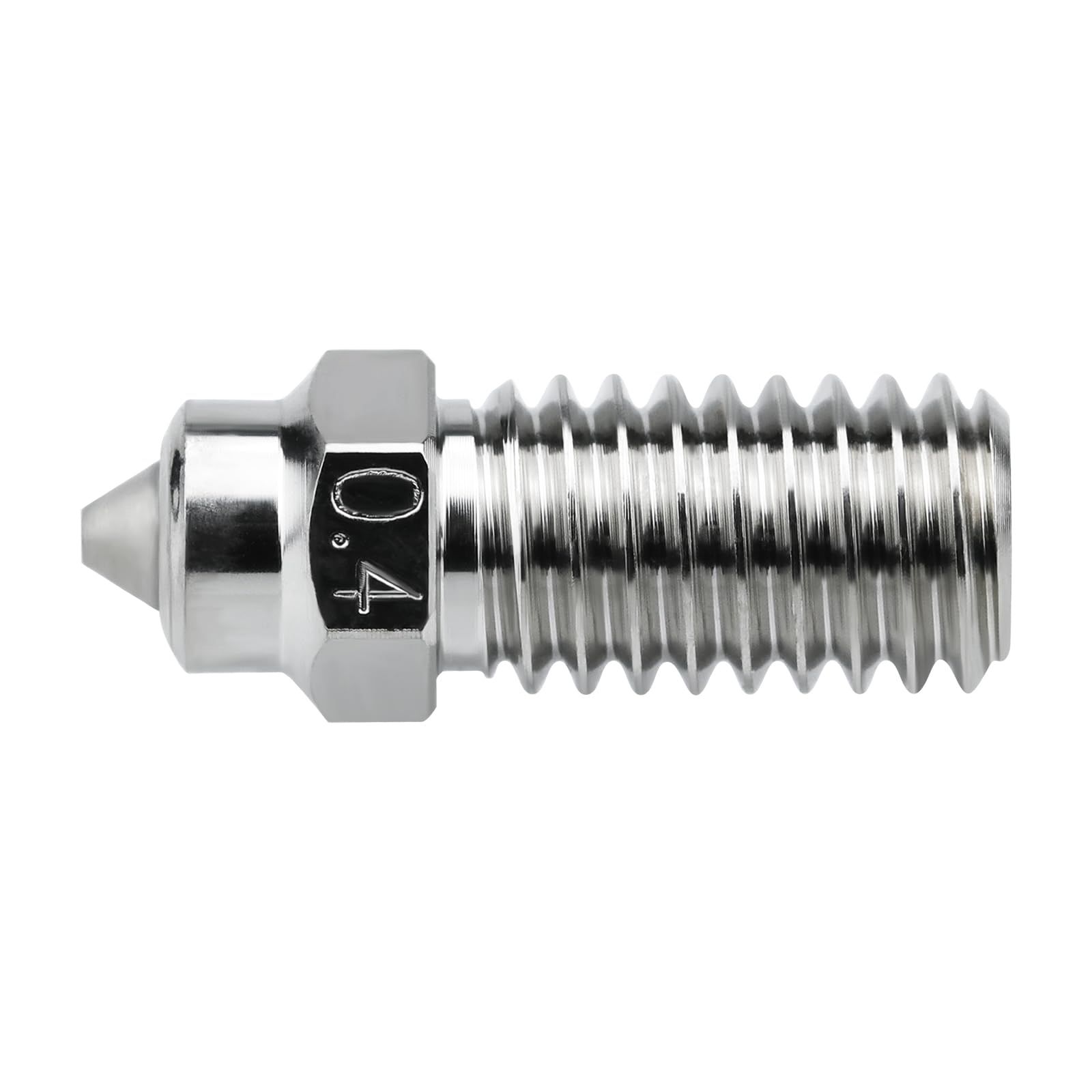 Upgrade Bimetal Nozzle 0.4mm High Flow High Temperature Plated Copper Hardened view 3